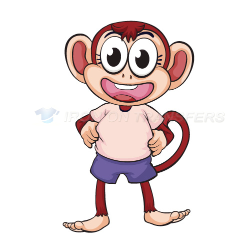 Monkey Iron-on Stickers (Heat Transfers)NO.8642